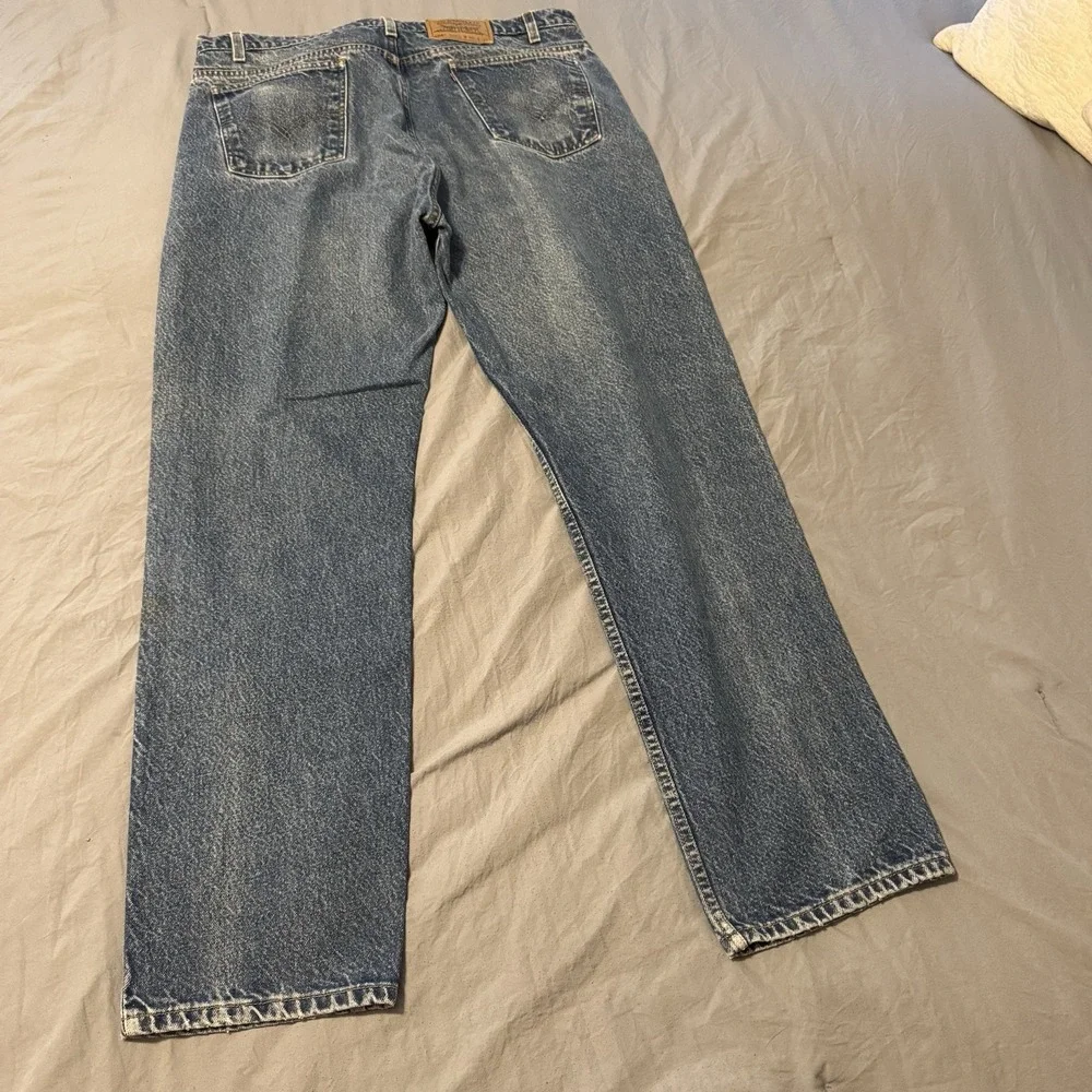 Vintage Levi's 505 Regular Fit Men's Jeans Orange Tab 90s Size 40x32 100% Cotton